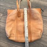 Super cool rustic Tan Leather Tote Bag Photo 11