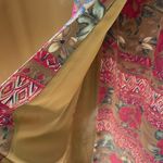 Chaus Vintage Long Wrap Floral Skirt Size 4 Tan Photo 2