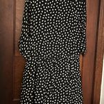 Garnet Hill  Diamond Print Drop Waist Long Sleeve Dress Photo 2