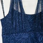 Taboo Vintage 90s  Blue Sparkly Halter Dress Photo 5
