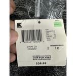 Basic Editions Black and Silver Knit Sweater, Womens Plus 1X. Photo 7