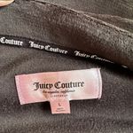 Juicy Couture Black Velvet Velour Button Front Top Glitter Glam Logo Y2K Girly Photo 3