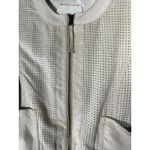 Hei Hei Anthropologie Perforated Faux Suede Moto Bomber Jacket Women's Small Photo 3