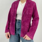 vintage coastal cowgirl hot pink leather jacket size s Photo 2