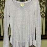 Anthropologie Saturday Sunday Wendy long sleeve lavender waffle top Photo 0