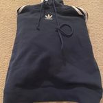 Adidas Navy Blue Cropped Sweatshirt Photo 2