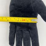 Cornelia James Stretch Velvet Long Black Gloves Bow Details Vintage Dollette Photo 3