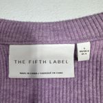 The Fifth Label  Womens Ribbed Knit Top Collared Deep V Neck Long Sleeve Size 4 Photo 3