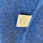 Subtle Luxury Cashmere Hoodie S/M Blue Gray Trim Soft Cozy Lounge Sweater Flawed Size M Photo 5