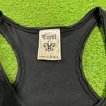 Vocal Vintage Y2K  APPAREL Tank Top LG CRYSTAL  Butterfly Distressed Punch Out Photo 3