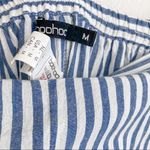 Boohoo Nautical Stripe Split Wide Leg Pants Size Medium Photo 5