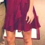 Lulus Maroon Wrap Dress Photo 0