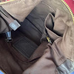 Coach Vintage  Chelsea Laced brown Duffle Pebble Leather shoulder bag crossbody Photo 5