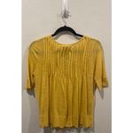 Anthropologie DELETTA Mustard Yellow Short Sleeves Cardigan Photo 2