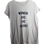 Gap Womens Soft Blush Pink Graphic Short Sleeve Tee Sz L Photo 0