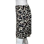 Loft  Skirt Womens 0 Petite Black White Zebra Pencil Skirt Straight‎ Edgy Rock Photo 2