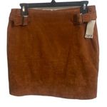 Bar III NWT  Faux Suede Buckle Skirt Photo 0