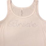 Bride Embellished Silver Rhinestone Tank Top Size M Photo 3