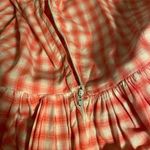 Vintage Pink & White Plaid Lattice Sleeve A Line Midi Dress Size S Photo 7
