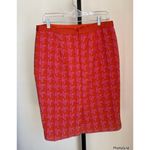 Boden USA Boden Red Pink Patterned Women's Skirt Wool Blend Photo 1