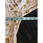 Angels Pink/Brown Cheetah Gauze Button Up Blouse Size M Tie/Tassel 3/4 Bell Sl Brown Size M Photo 6