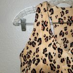 Fabletics  Athletic Leopard Print Racerback Sports Bra Women's Workout Fitness Photo 1