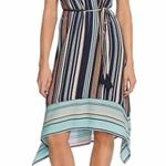 Vince Camuto  Sleeveless Asymmetrical Hem Striped
Dress Size XXL Photo 0