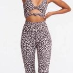 Beach Riot NWOT Set Piper Leggings & Bowie Twist Top in Brown and Pink Nuetral Photo 0