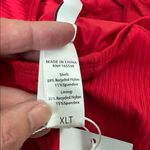 ANDIE Malibu One Piece LT Swimsuit Ribbed Fabric Cherry Red XL long torso NWT Photo 5