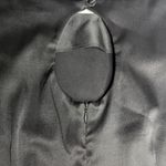 Vtg 1990s CDC Black Satin Floral Micro Beaded Sleeveless Mini Sheath Dress 10 Photo 3