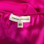 Amanda Uprichard  100% silk hot pink fuscia mini halter dress w/ ruffle - XS Photo 10
