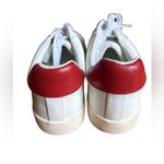 MIA  White Faux Leather Sneakers‎ Red and Blue Accents Size 9 NWOT Photo 1