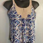 Calvin Klein Jeans Calvin Klein blue and tan tank top Photo 0