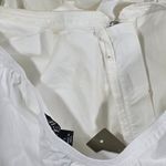 J.Crew  White Tiered Drop-waist Midi Dress Elastic Waist Drawstring Zip Front L Photo 10