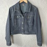Canyon River Blues  | Striped Denim Jacket Photo 0