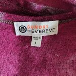 Sundry  For Evereve The Weekender Dress Berry Tie size small Photo 3