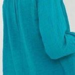 Anthropologie  x Pilcro and Letterpress Mila Top turquoise sz S Photo 1