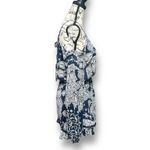 Altar'd State Altar’d State S Navy White Romper Cold Shoulder Floral Boho Festival Ruffle Hem Photo 2