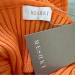 Meshki  Women’s Morgan Halter Knit Maxi Dress Size Small In Tangerine NEW Photo 4