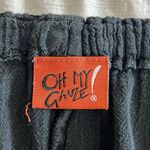 Oh My Gauze Guchi Pants Crop Womens sz 2 L/XL Black Pocket Boho Beach Coastal Size L Photo 6