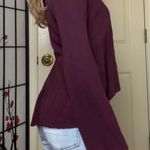 Full Tilt Dark Maroon Red Long-Sleeve V-Neck Peasant Blouse Top | Photo 2