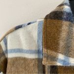 ZARA | Wool Blend Plaid Overshirt Shacket Size Small Photo 7