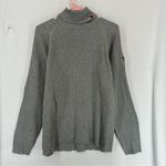 Tommy Hilfiger  Jeans Vintage Turtle Neck Pullover Ribbed Sweater Women’s M Grey Photo 0
