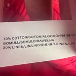 Moon River red high rise elastic ruffle waist front overlay pull on pants Photo 10