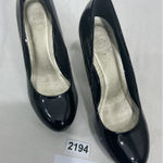 Womans Design By Alho Black Patten Leather Slip On Stilettos Platform Pumps 8 Photo 0