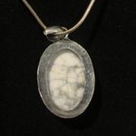 ARTISAN White Buffalo Turquoise Sterling Silver Southwestern Necklace Brand New Photo 1