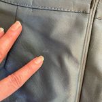 Oak + Fort Faux Leather Mini Skirt/Skort Blue Gray Color Photo 9