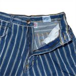 Vintage 90s Backroad Blues Striped Denim Mom Shorts High Waisted Sz 6 25” Waist Blue Photo 3