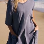 Free People Movement NWOT Hot Shot Tee Romper - Blue Indigo - XS Photo 0