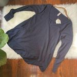 Altar'd State Altar’s State Flowy Navy Waffle Shirt Long Sleeve NWT Photo 0